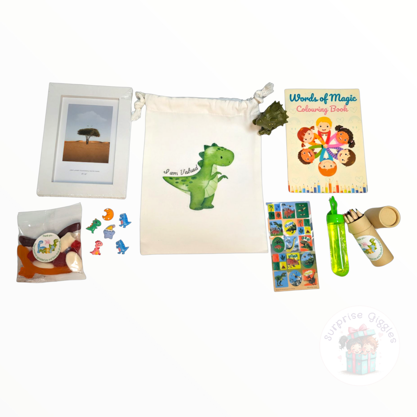 Dinosaurs Party Bag - Photo Frame and Resins - Mega