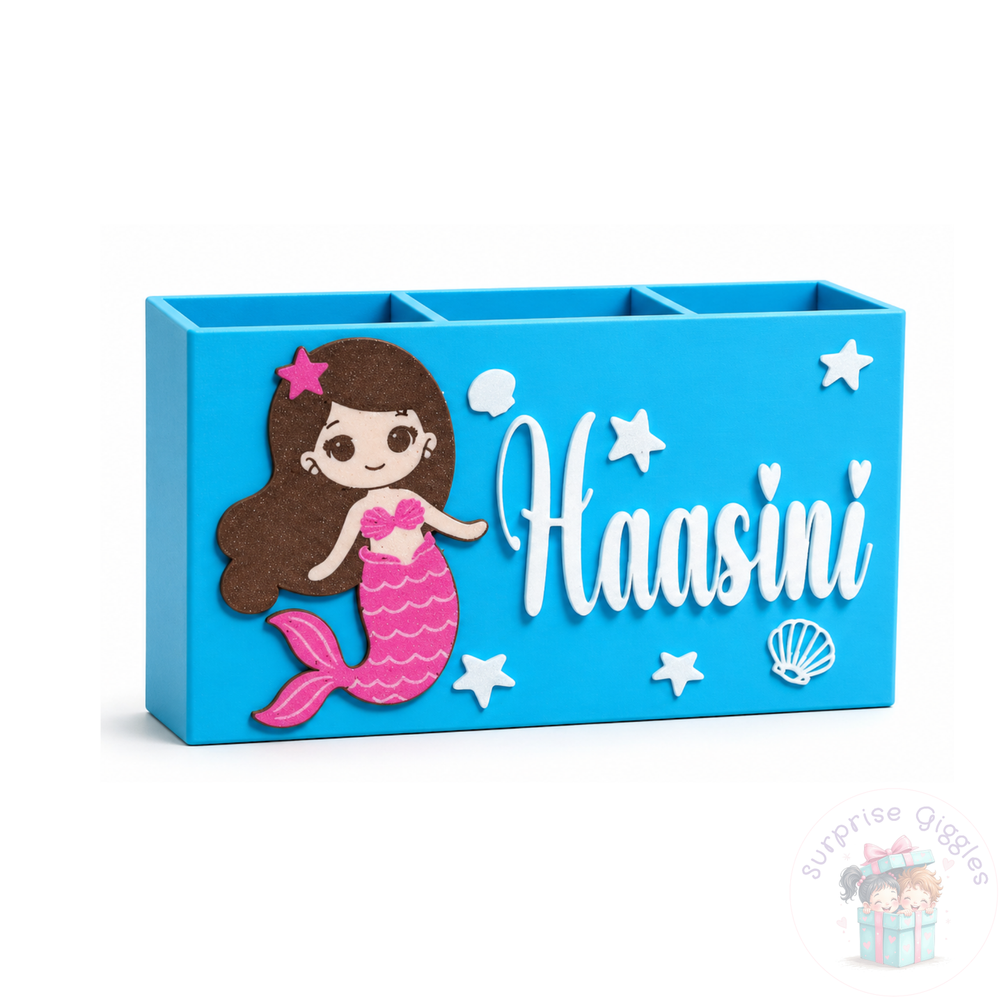 Personalised Mermaid Pencil Stand