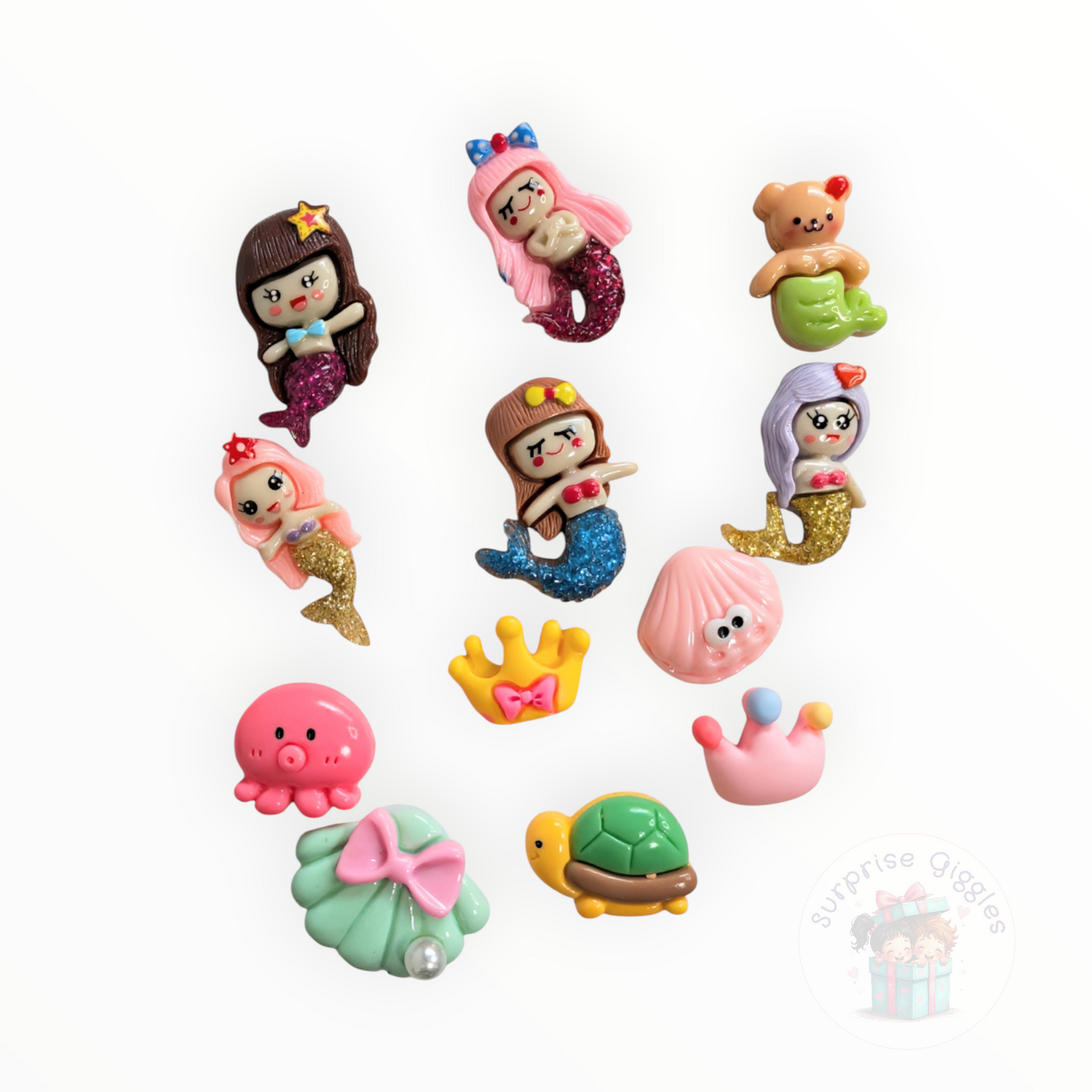 Mermaid Themed Resin charms