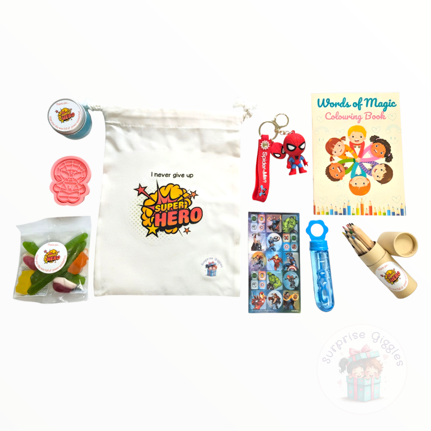 Superhero Party Bag - Playdough - Mega