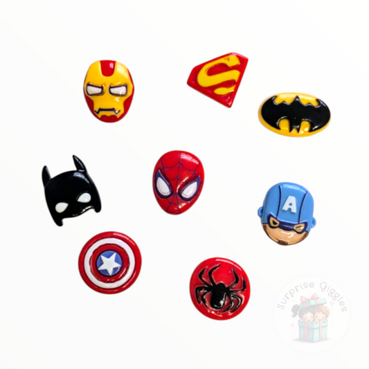 Superhero Themed Resin charms