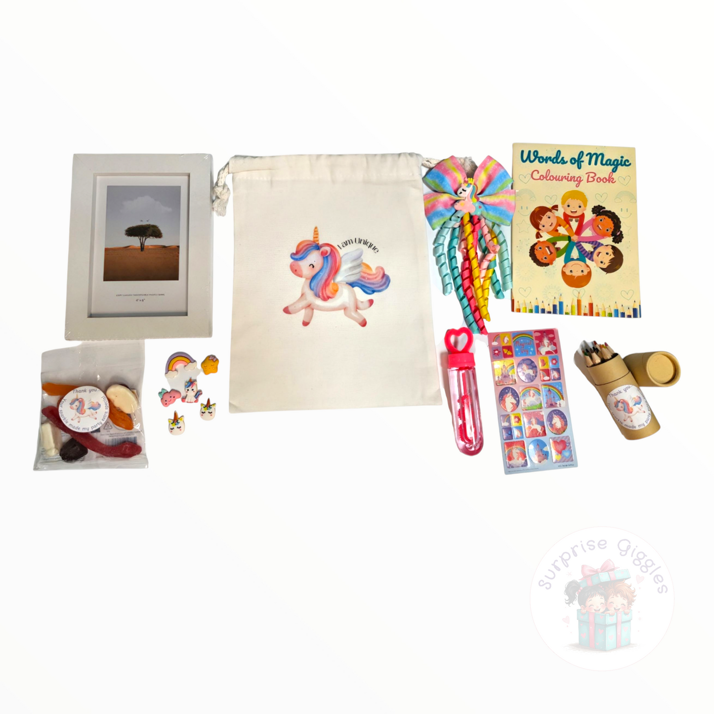Unicorn Party Bag - Photo Frame and Resins - Mega