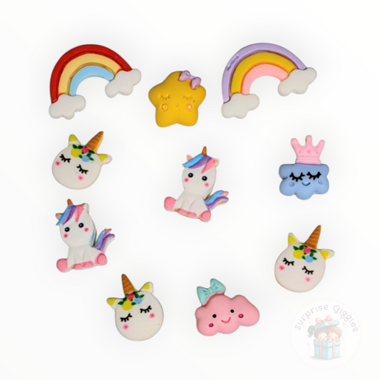 Unicorn Themed Resin charms